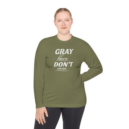 -Gray Hair Don't Care Long Sleeve Cooling Shirt-