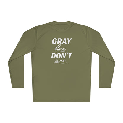 -Gray Hair Don't Care Long Sleeve Cooling Shirt-