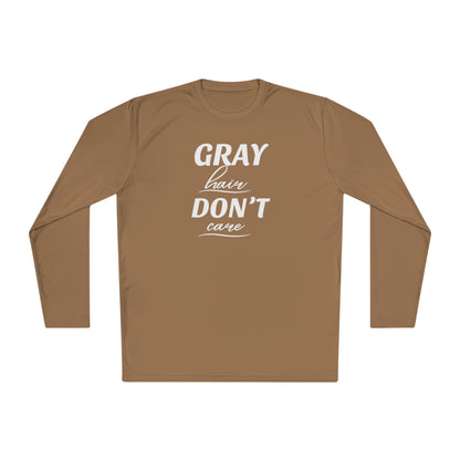 -Gray Hair Don't Care Long Sleeve Cooling Shirt-