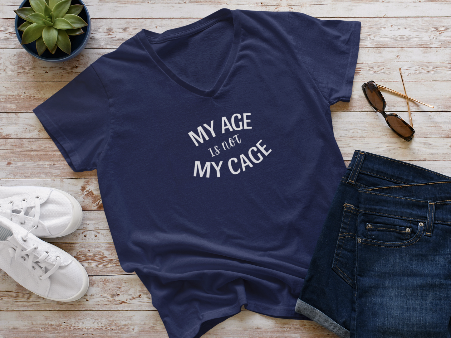 Just Chillin' V-Necks - My Age Is Not My Age