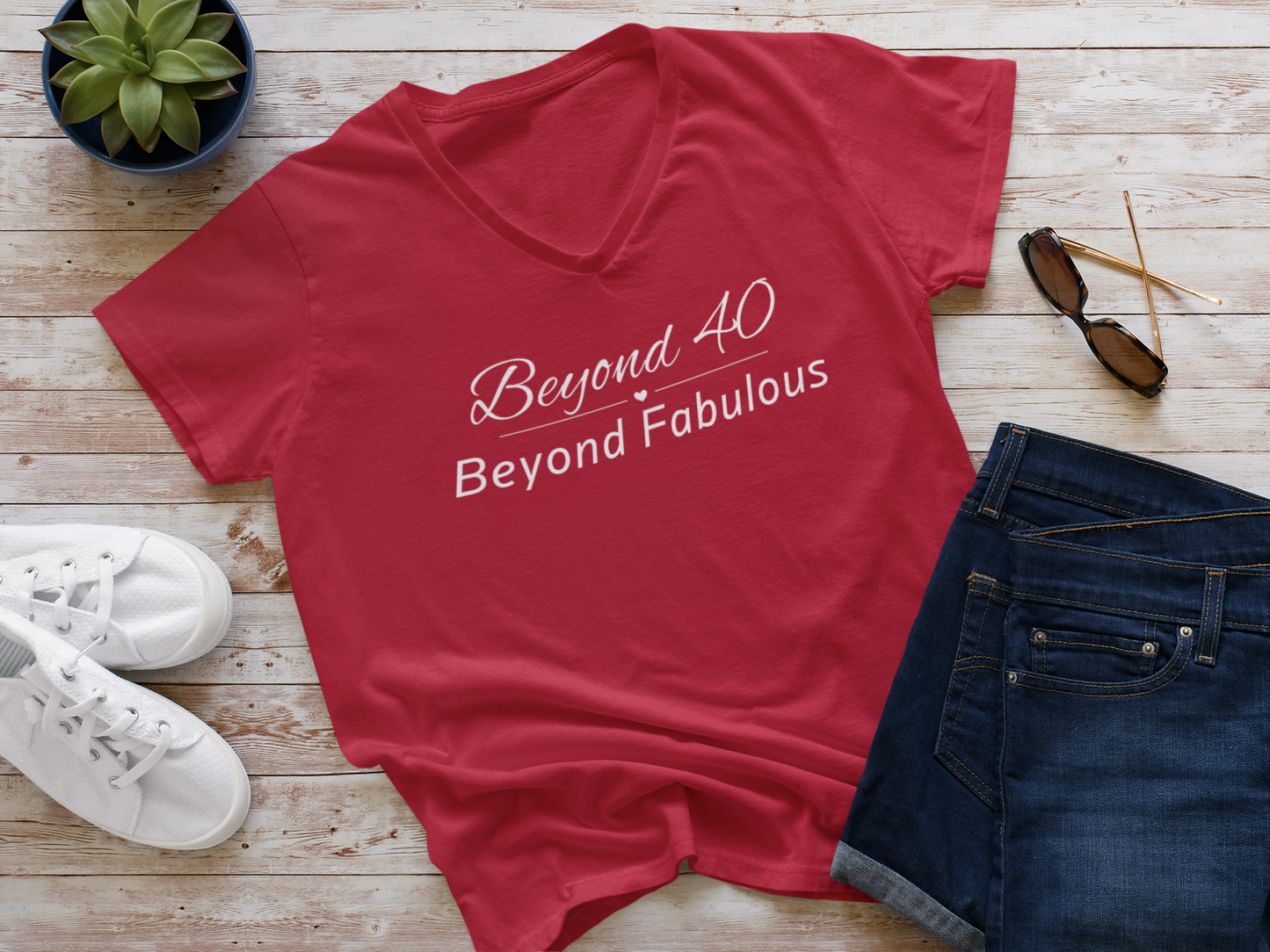 Just Chillin' V-Necks - Beyond 40 Beyond Fabulous