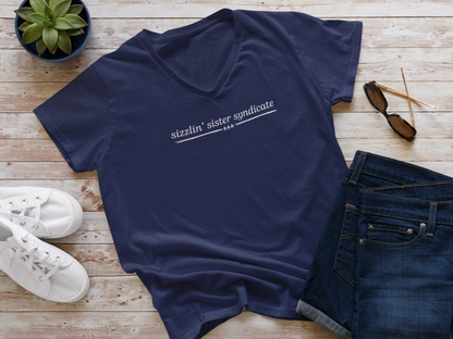 Just Chillin' V-Necks - Silver Sisters Syndicate